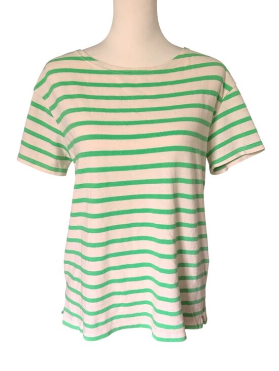 Old Navy Tops - Old Navy Green and White Tee Medium